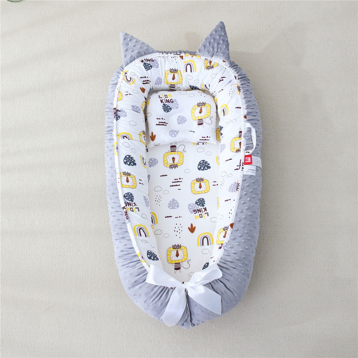 Beauty Home Bρεφική φωλιά με μαξιλάρι Art 5343 53x88 Γαλάζιο