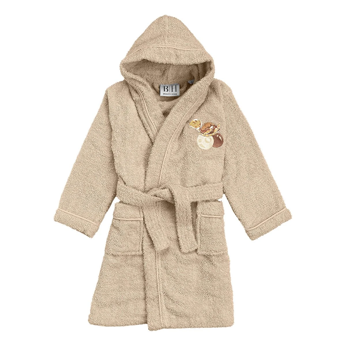 5425 Beauty Home Μπουρνούζι βρεφικό-παιδικό Art 5425 3-4 ετών Μπεζ