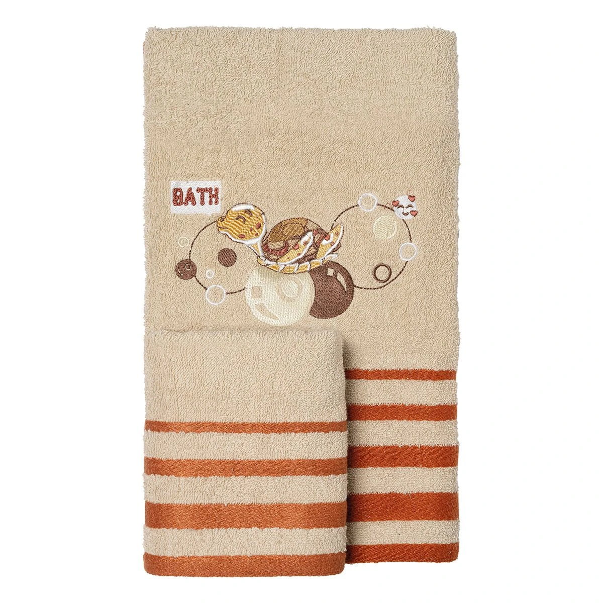 5425_Towels Beauty Home Σετ πετσέτες Art 5425 Σετ 2τμχ Μπεζ