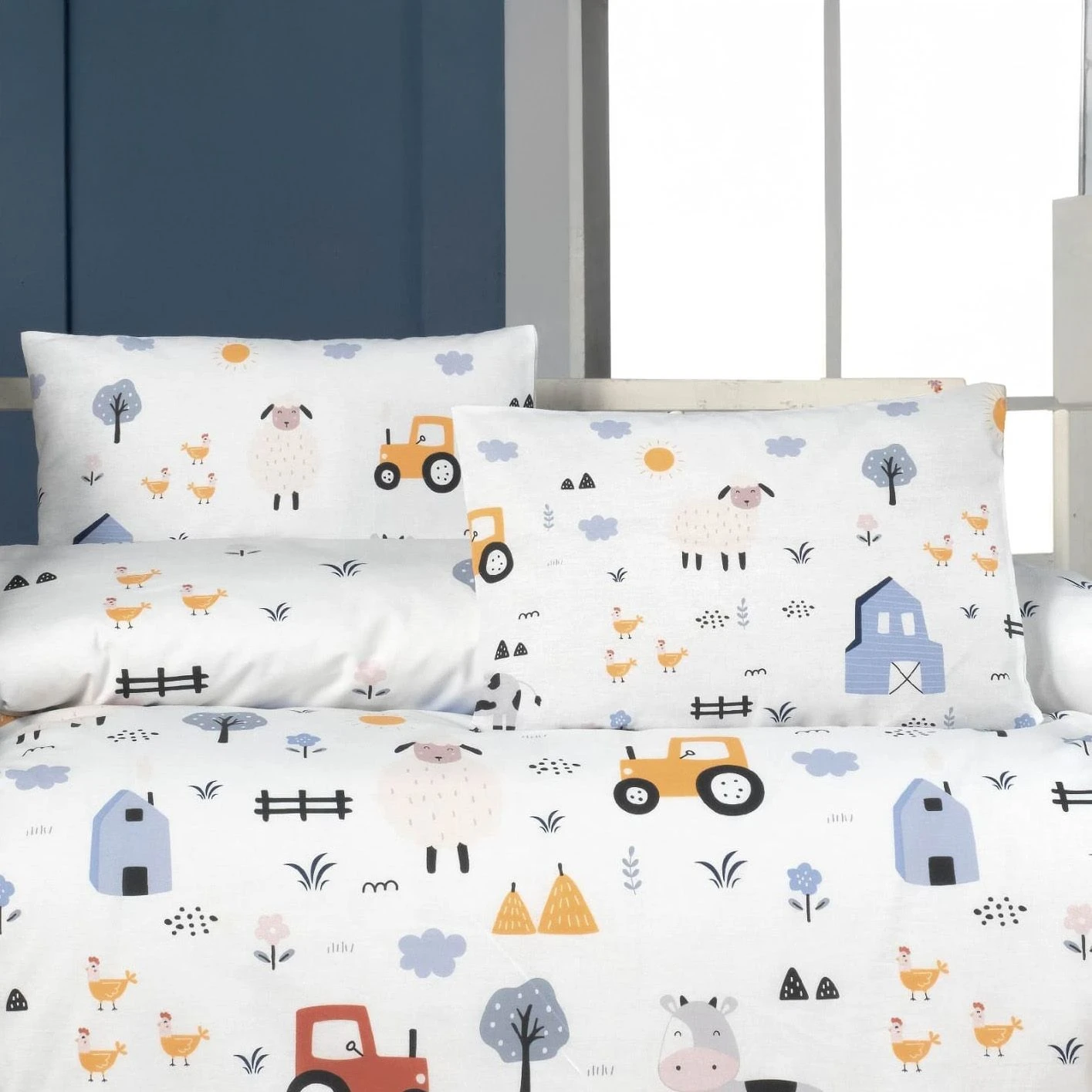 5601_pillowcases Beauty Home Ζεύγος μαξιλαροθήκες βρεφικές Art 5601 35x45 Γαλάζιο