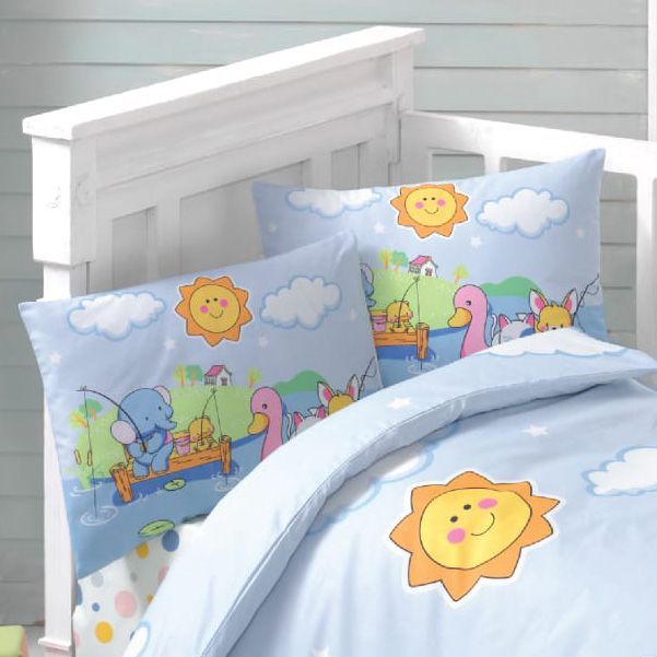 Beauty Home Ζεύγος μαξιλαροθήκες βρεφικές Art 5610 35x45 Γαλάζιο