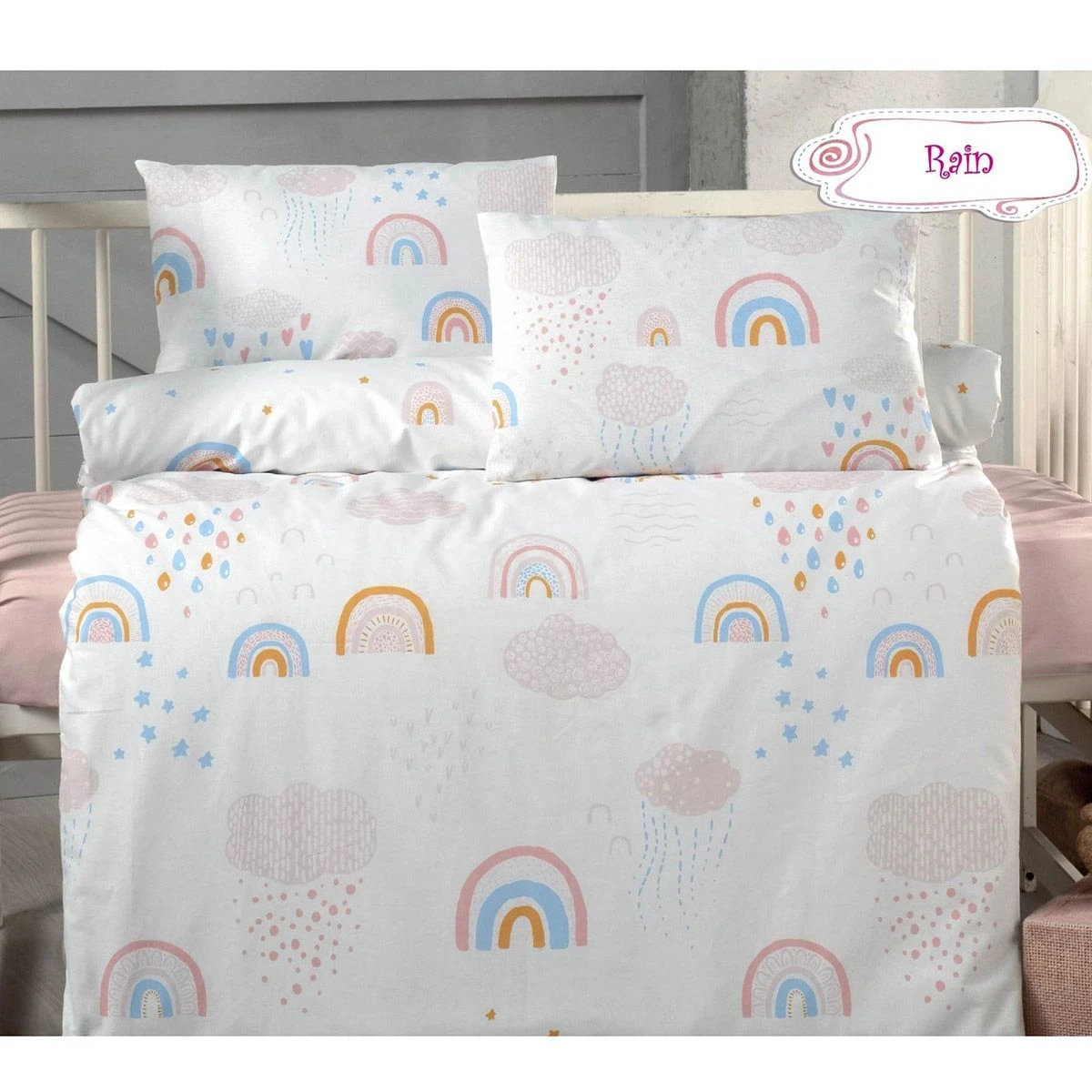 Beauty Home Σετ σεντόνια βρεφικά Art 5612 100x150 Σάπιο Μήλο