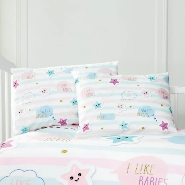 5619_pillowcases Beauty Home Ζεύγος μαξιλαροθήκες βρεφικές Art 5619 35x45 Ροζ