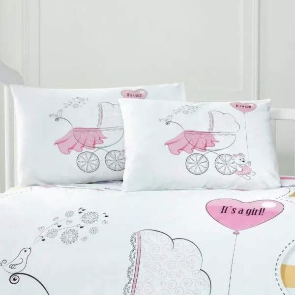 5621_pillowcases Beauty Home Ζεύγος μαξιλαροθήκες βρεφικές Art 5621 35x45 Ροζ