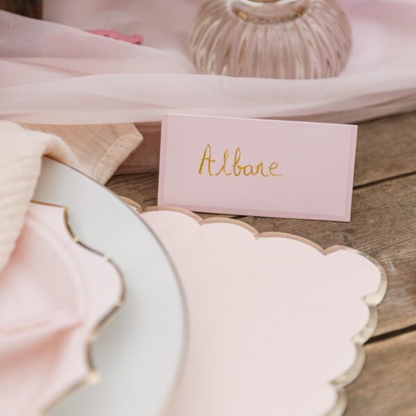 Beauty Home 10 χάρτινες ετικέτες θέσης – Ροζ 8 x 4 cm