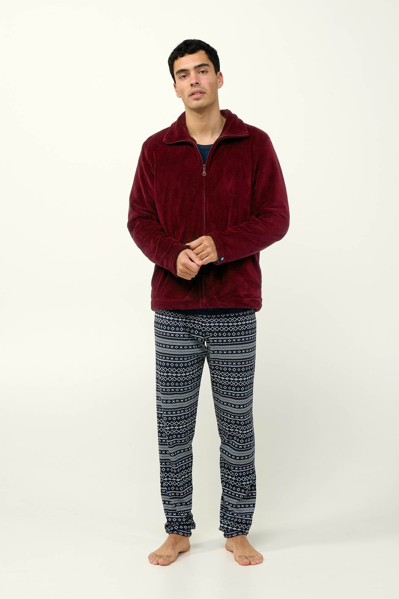 Ανδρικό Fleece Τζάκετ με Φερμουάρ