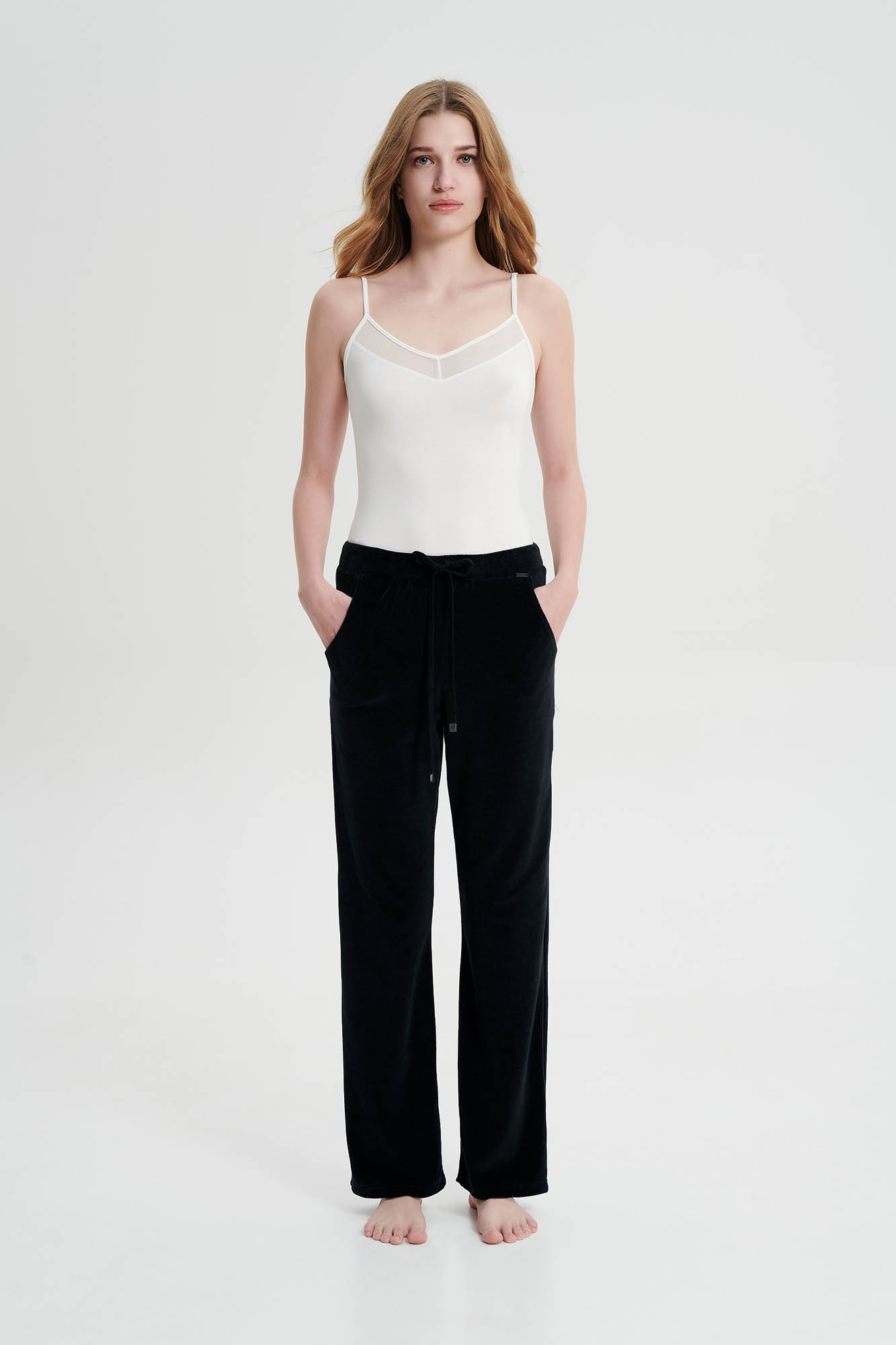 Μονόχρωμο Παντελόνι με Τσέπες