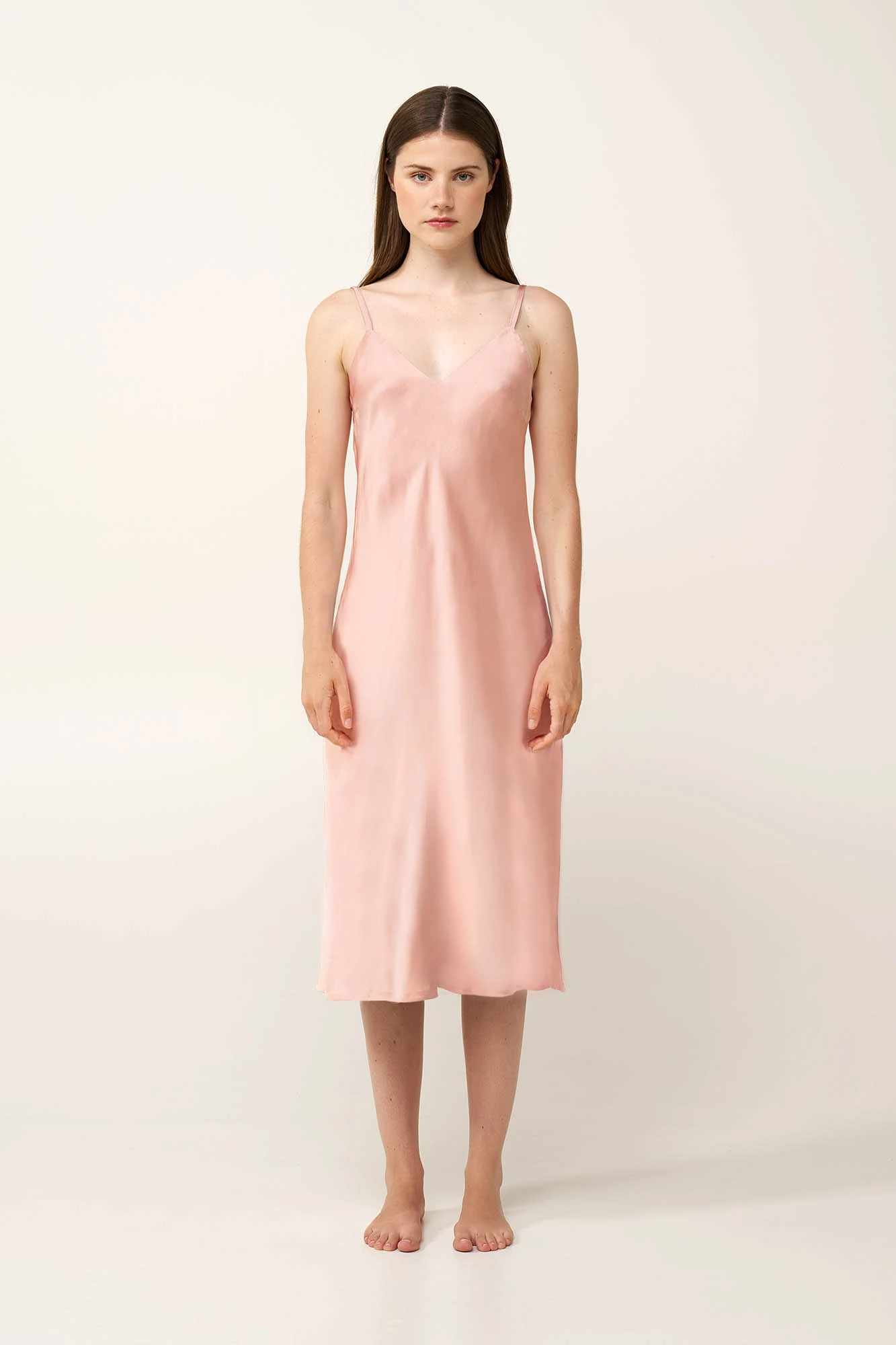 Σατέν Νυχτικό με Τιράντες