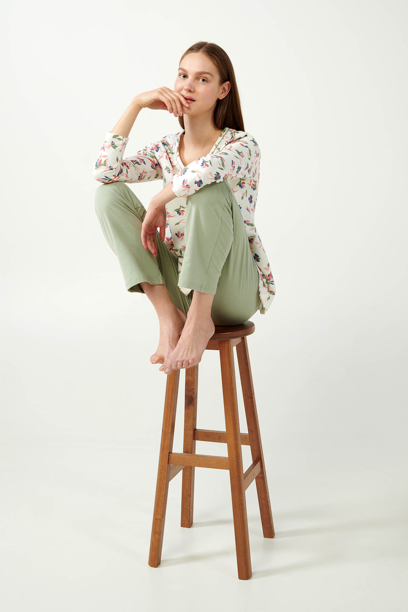 5_0515587479 Φούτερ Πυτζάμα Εγκυμοσύνης και Θηλασμού