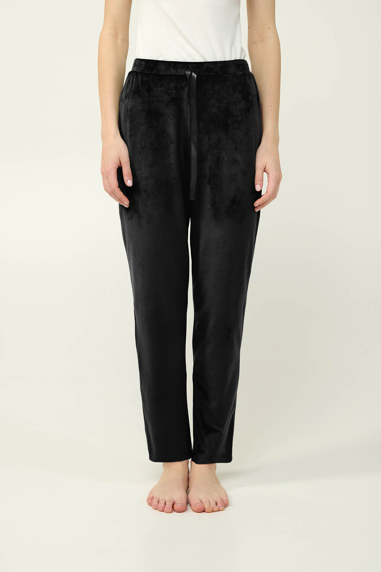 Μονόχρωμο Γυναικείο Παντελόνι Velvet