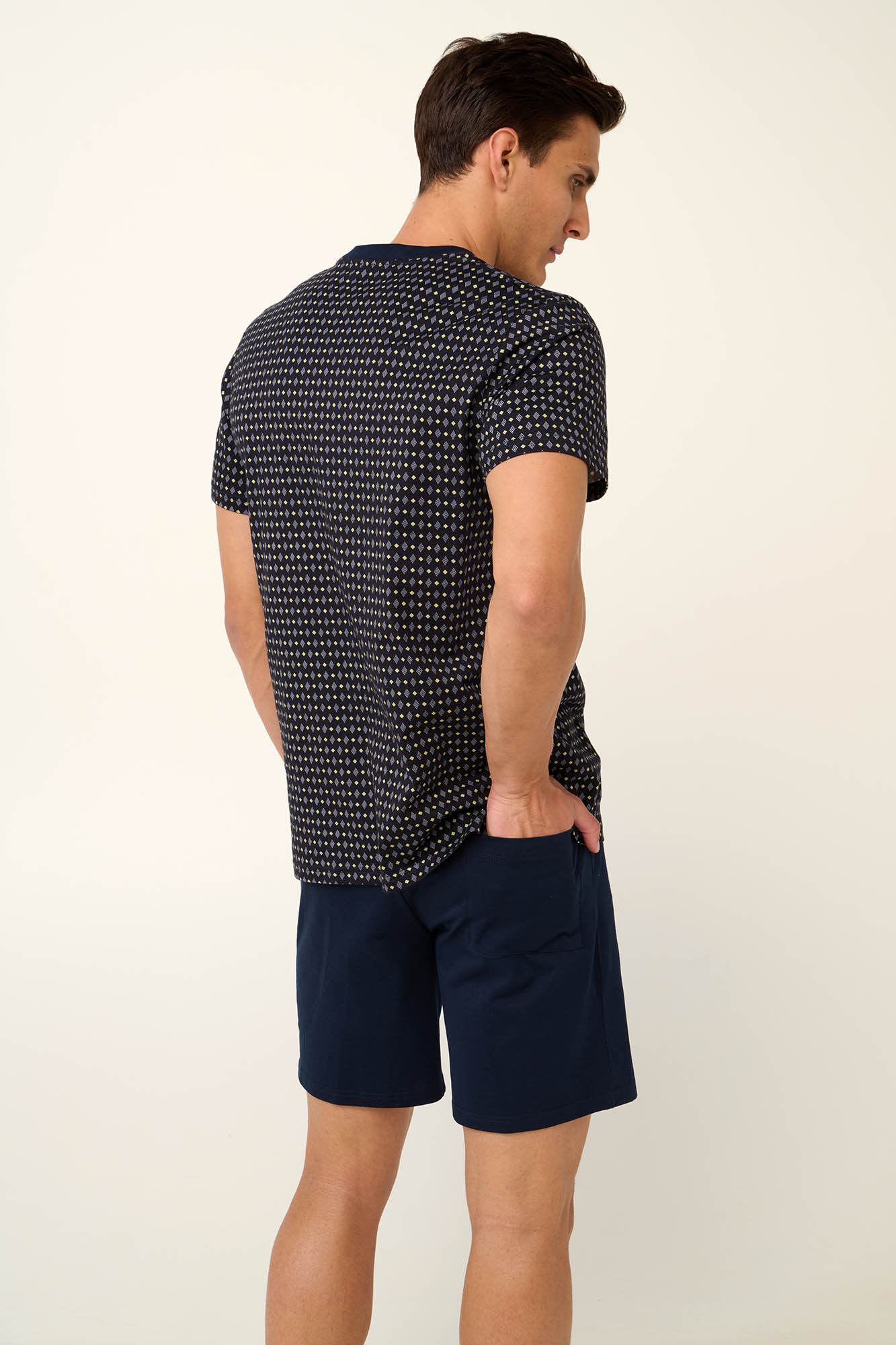 Βαμβακερή Ανδρική Πυτζάμα με Πατιλέτα