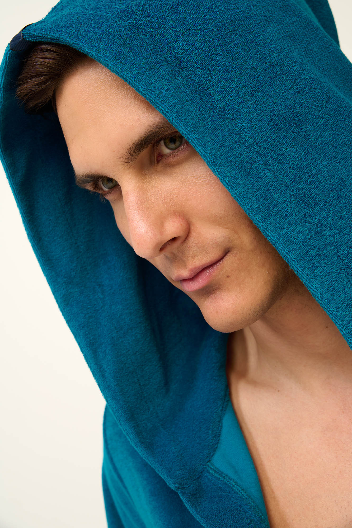 Μονόχρωμή Frottee Ανδρική Ρόμπα