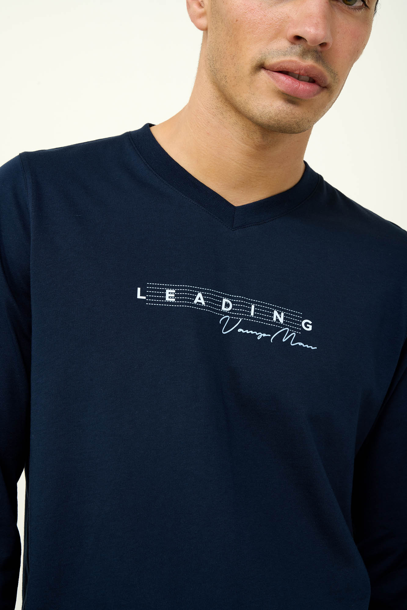 Ανδρική Βαμβακερή Πυτζάμα με Μανσέτες