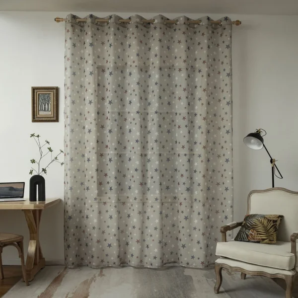 Beauty Home Κουρτίνα Art 6120 280x280 Μπεζ,Κόκκινο,Μπλε