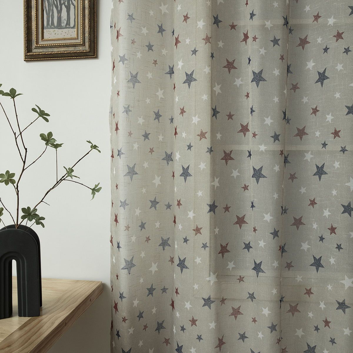 Beauty Home Κουρτίνα Art 6120 280x280 Μπεζ,Κόκκινο,Μπλε