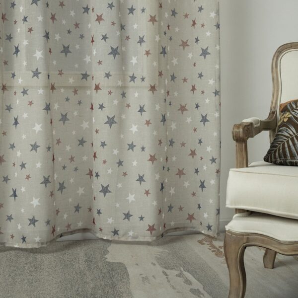 Beauty Home Κουρτίνα Art 6120 280x280 Μπεζ,Κόκκινο,Μπλε