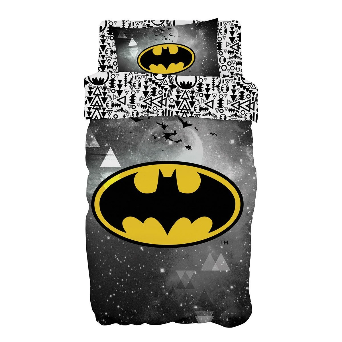 Beauty Home Σετ σεντόνια μονά Art 6184 Batman 165x250 Γκρι