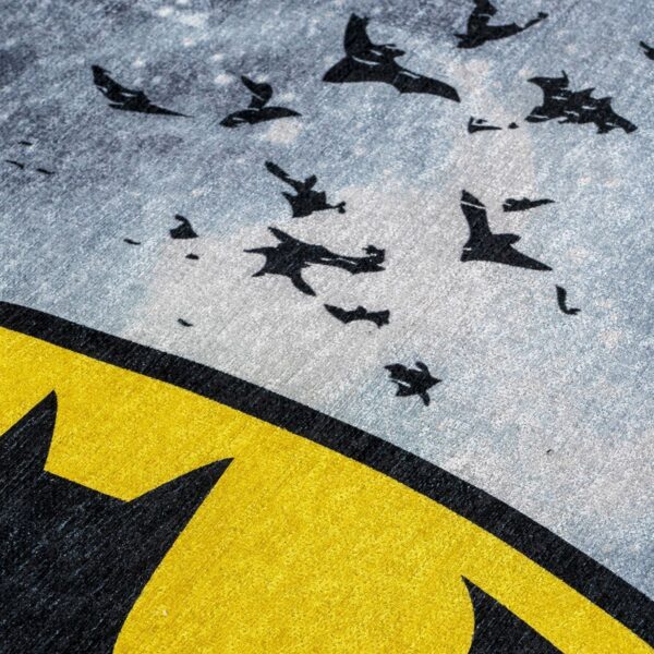 6184_zoom Beauty Home Πατάκι Art 6184 Batman 55x85 Γκρι