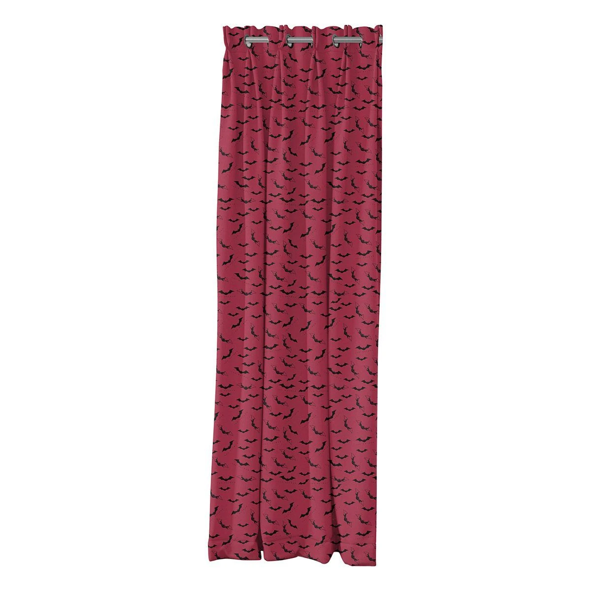 6185_curtain Beauty Home Κουρτίνα με 8 μεταλλικούς κρίκους Art 6185 The Batman 180x250 Κόκκινο