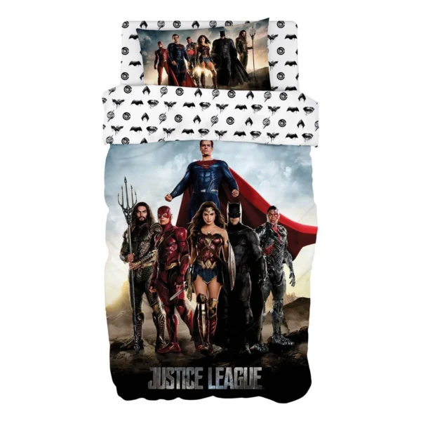 Beauty Home Σετ πάπλωμα μονό Art 6186 Justice League 160x240 Εμπριμέ