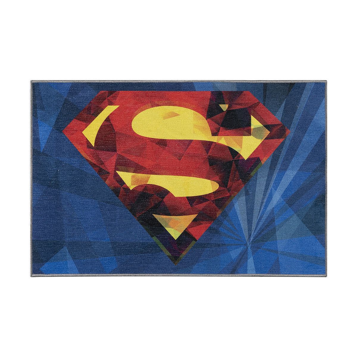 6187_55x85 Beauty Home Πατάκι Art 6187 Superman 55x85 Μπλε