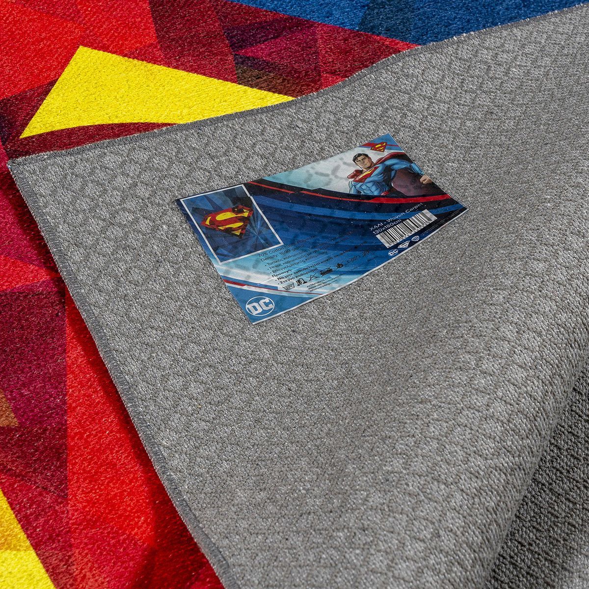 6187_Zoom2 Beauty Home Πατάκι Art 6187 Superman 55x85 Μπλε