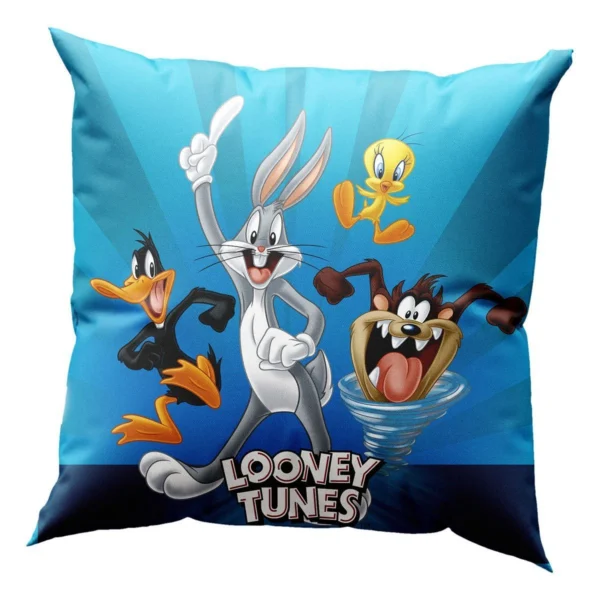 6188_pillow Beauty Home Μαξιλάρι με γέμιση Art 6188 Looney Tunes 40x40 Μπλε