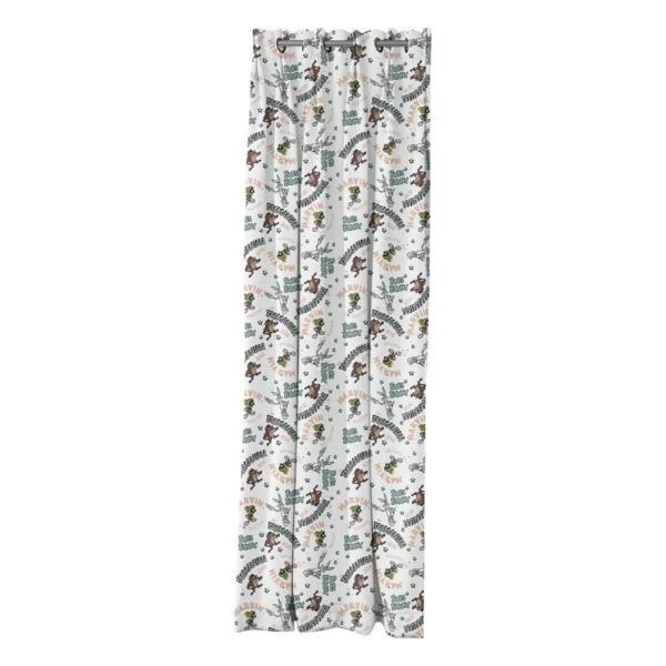 Beauty Home Κουρτίνα με 8 μεταλλικούς κρίκους Art 6189 Looney Tunes 180x250 Εμπριμέ