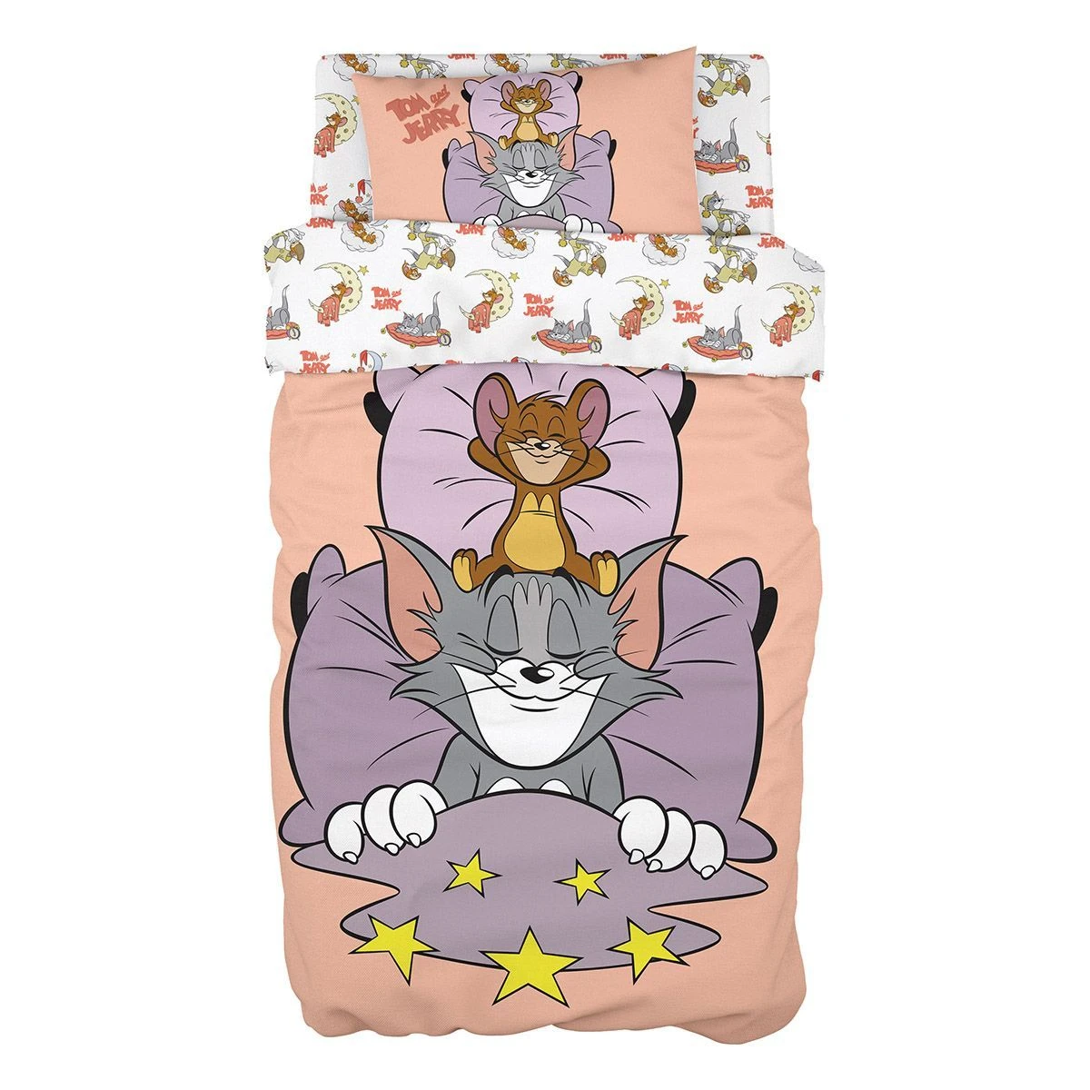 Beauty Home Σετ σεντόνια μονά Art 6194 Tom and Jerry 165x250 Εμπριμέ