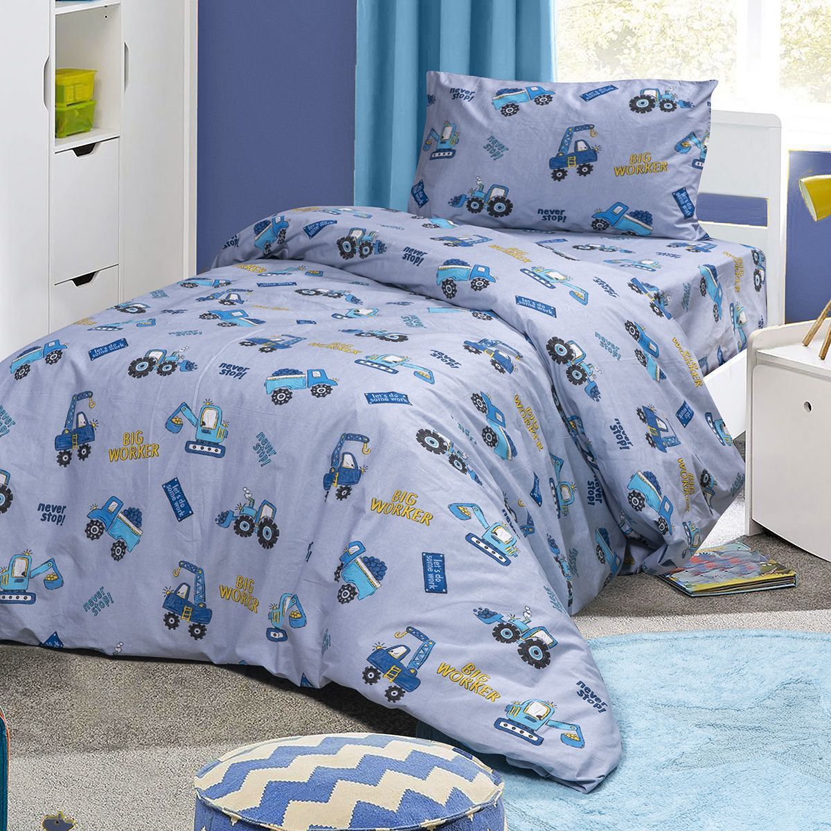 Beauty Home Kουβερλί μονό Candy Art 6217 160x240 Γκρι