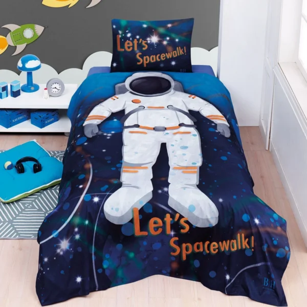 6227 Beauty Home Σετ σεντόνια μονά Spacewalk Art 6227 170x240 Εμπριμέ