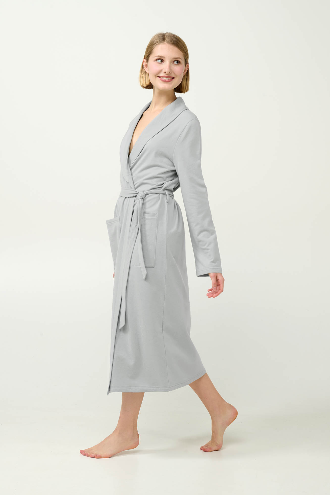 Γυναικεία Σταυρωτή Ρόμπα Φούτερ