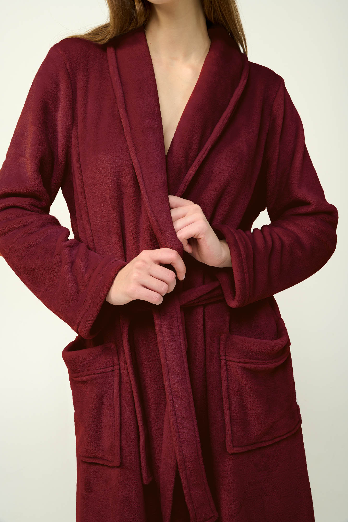 Μακριά Γυναικεία Σταυρωτή Ρόμπα