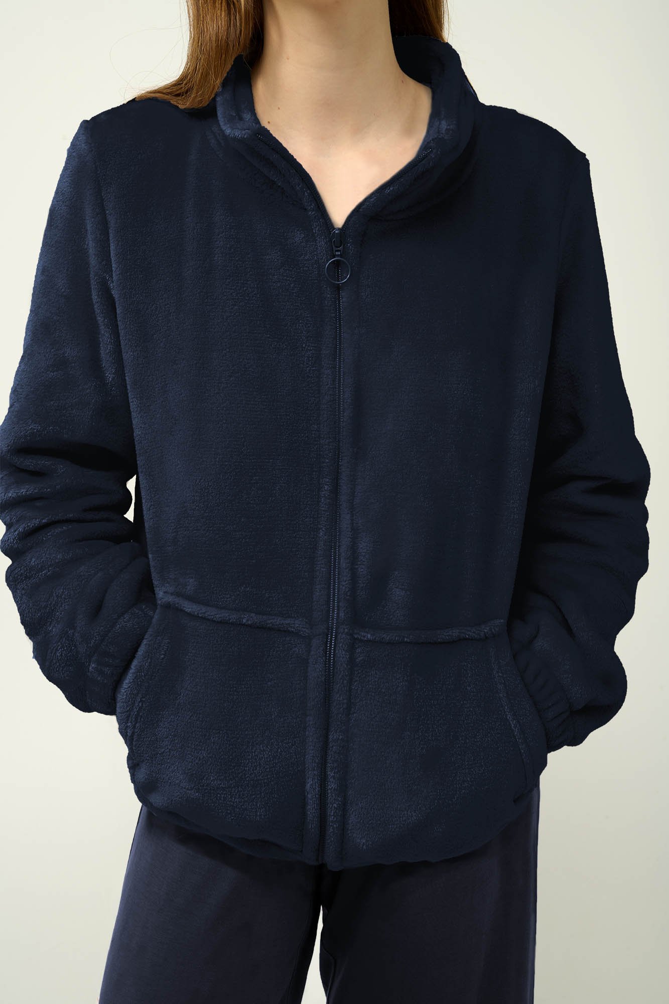 Γυναικεία Fleece Ζακέτα με Φερμουάρ