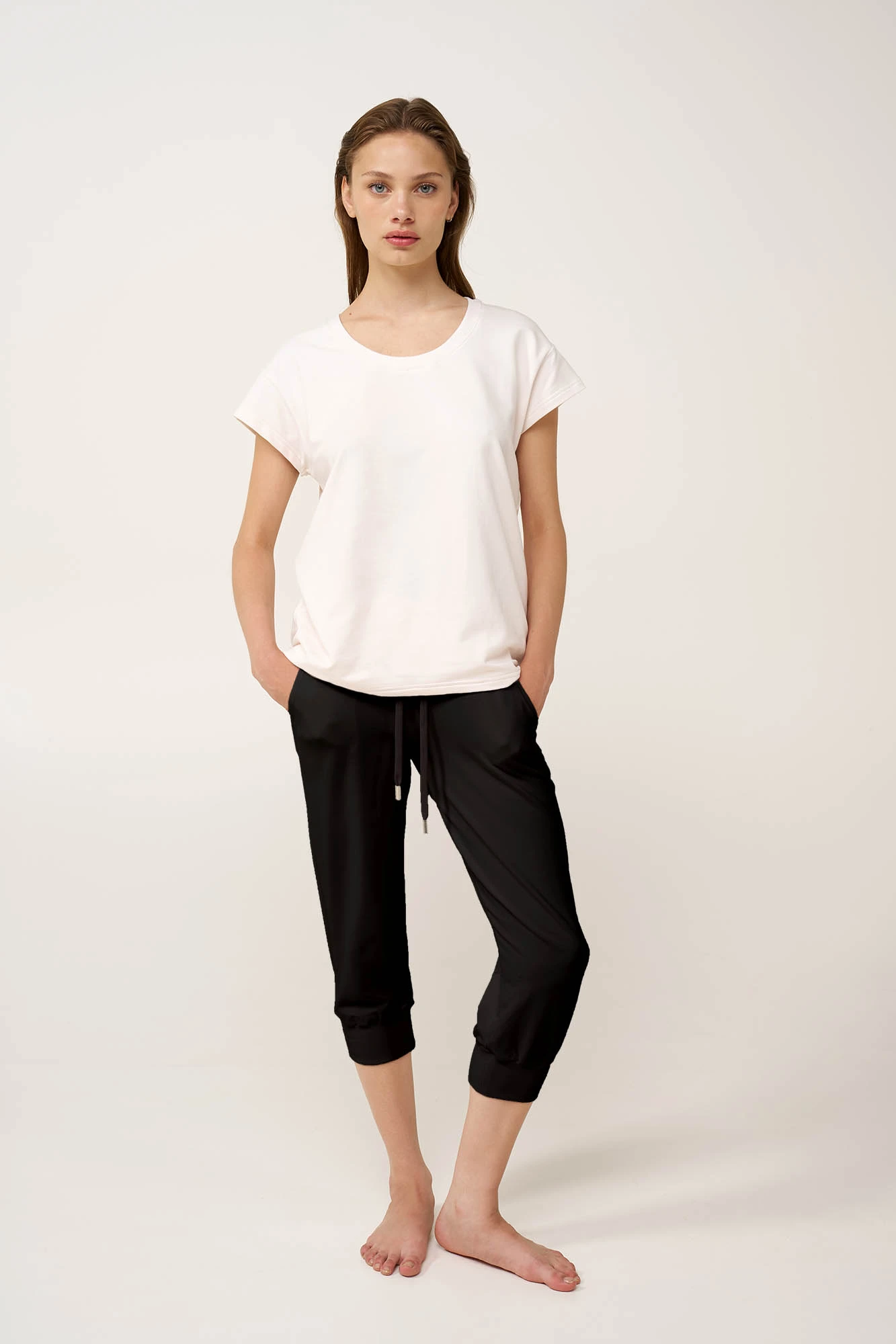 Βαμβακερό Γυναικείο Κάπρι Παντελόνι