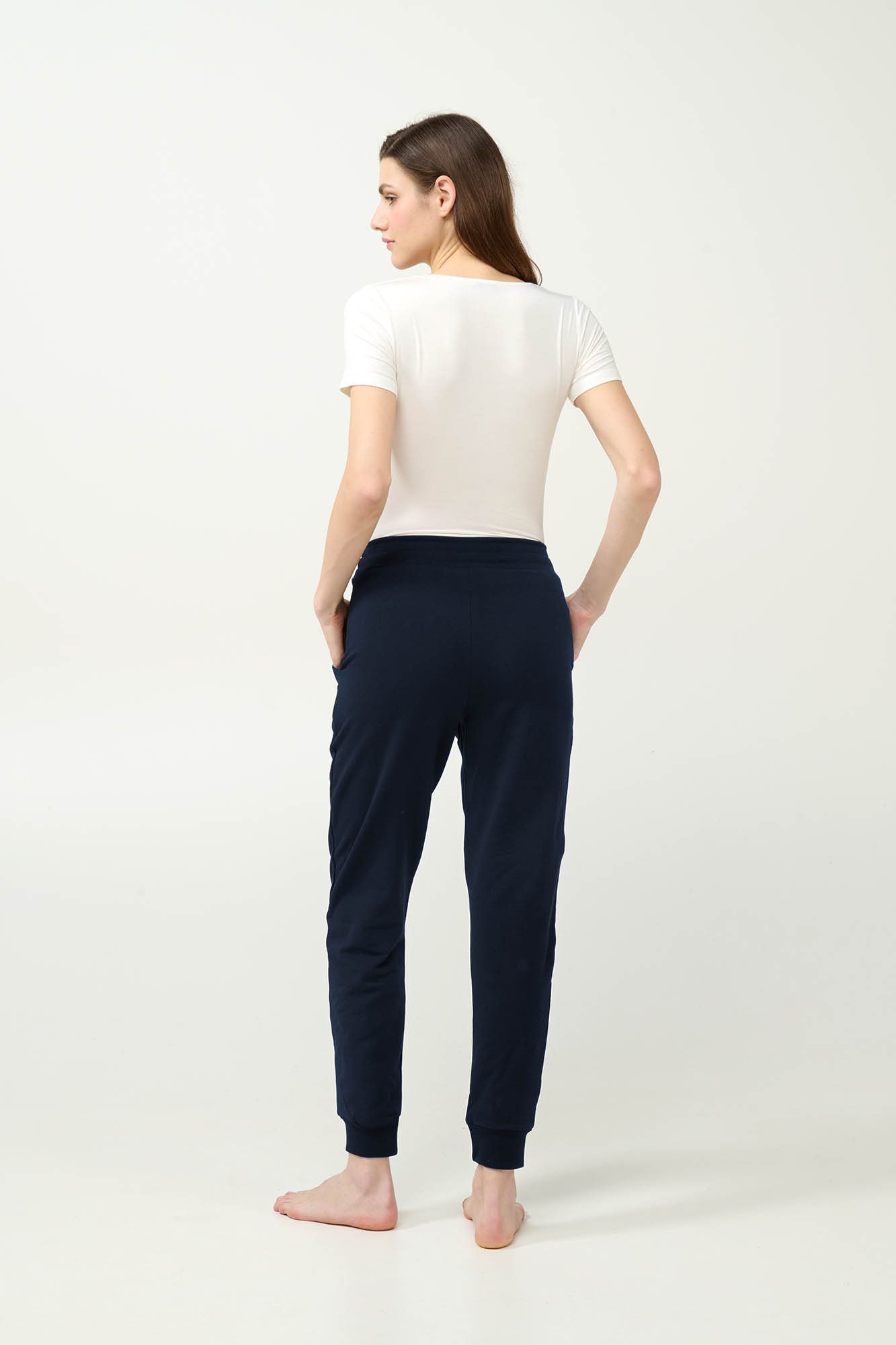 6_0520631998 Γυναικείο Φούτερ Παντελόνι με Μανσέτες