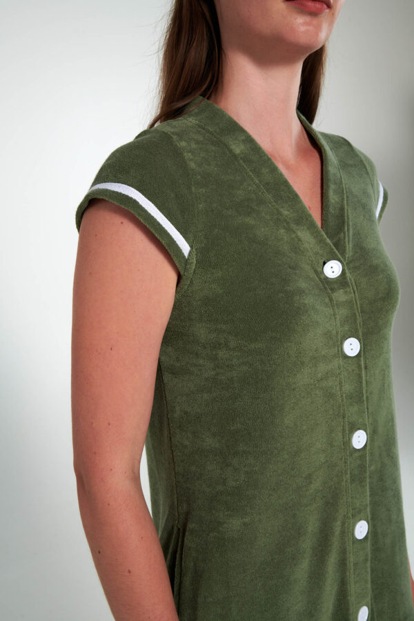 Μονόχρωμο Frottee Φόρεμα