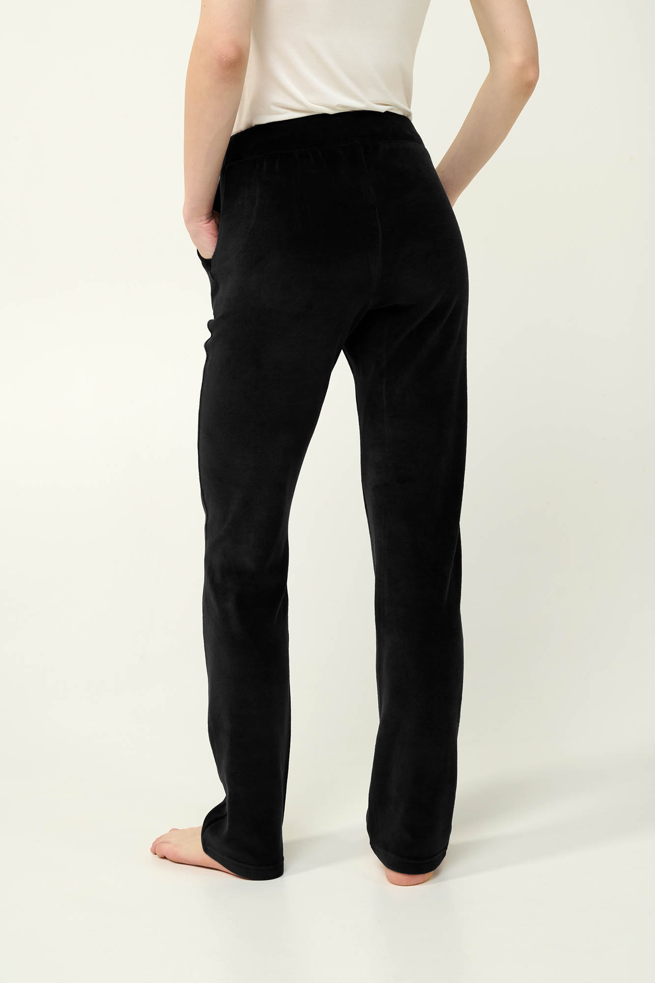 Γυναικείο Παντελόνι Velvet με Τσέπες