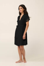 Μονόχρωμη Καλοκαιρινή Γυναικεία Ρόμπα Micromodal - Image 2