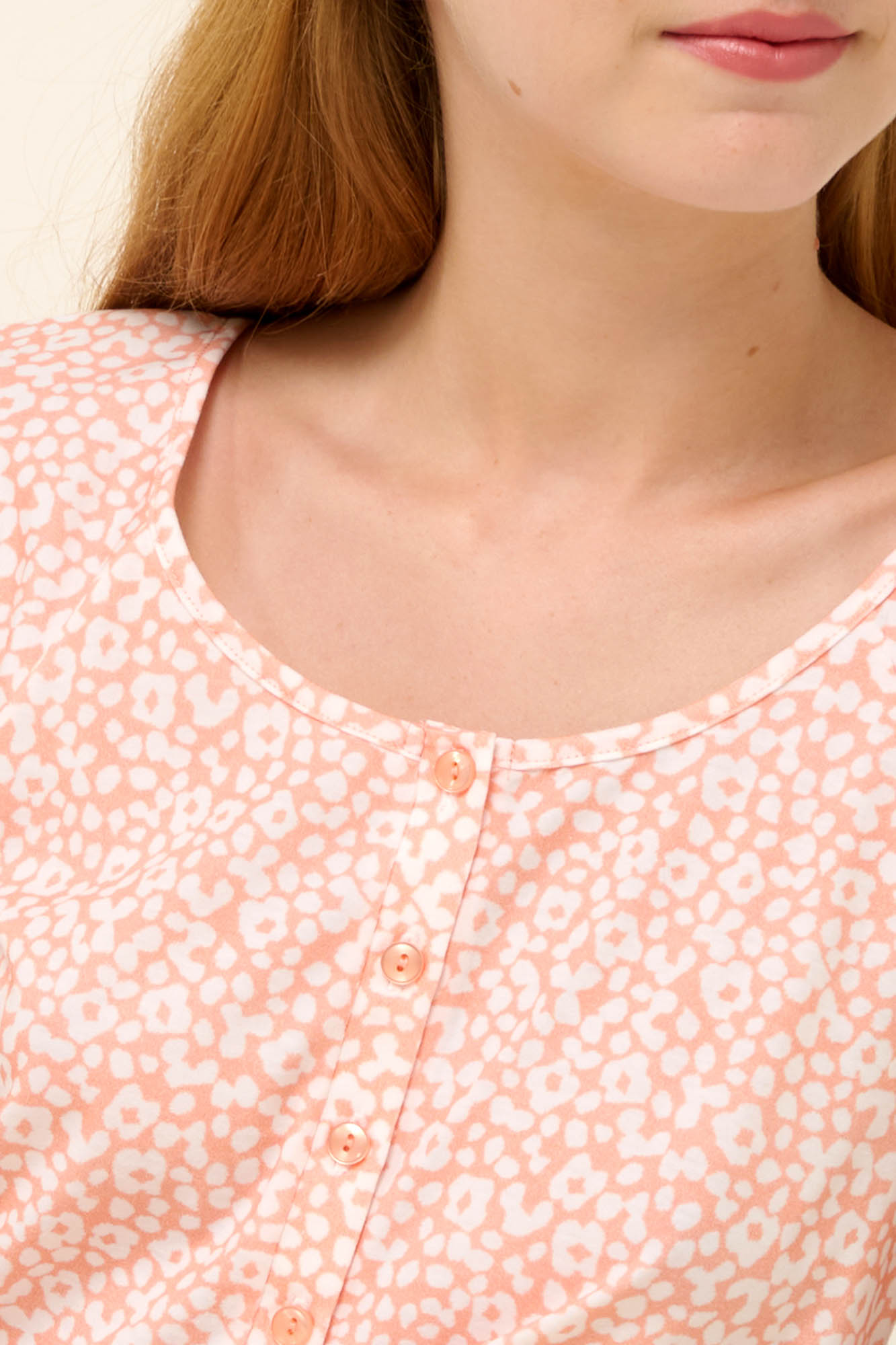 6_0840021586 Βαμβακερή Γυναικεία Πυτζάμα με Κάπρι Παντελόνι