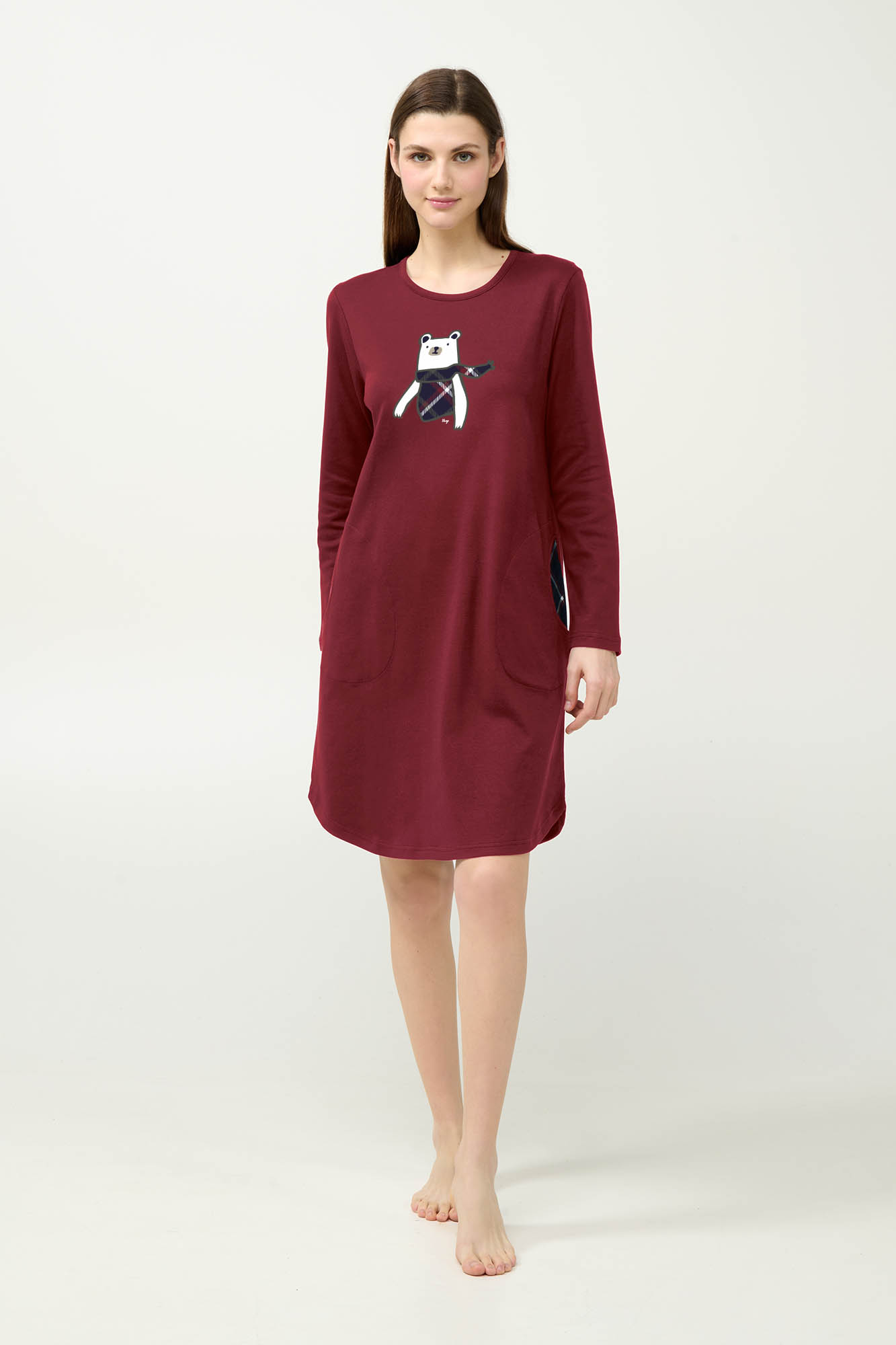 Βαμβακερό Νυχτικό με Τσέπες