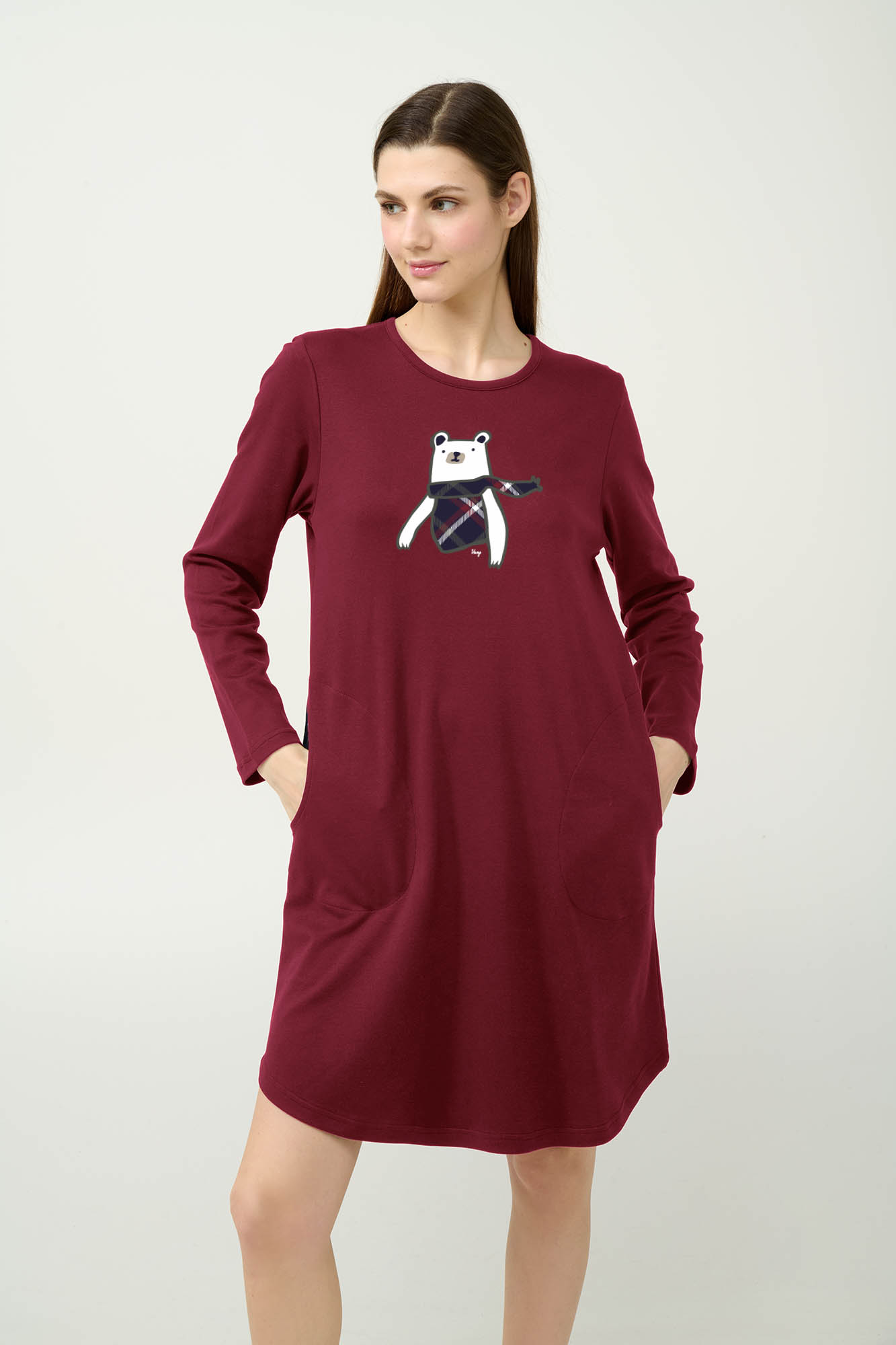 Βαμβακερό Νυχτικό με Τσέπες