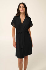 Μονόχρωμη Καλοκαιρινή Γυναικεία Ρόμπα Micromodal - Image 3