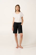 Γυναικεία Μονόχρωμη Βαμβακερή Βερμούδα