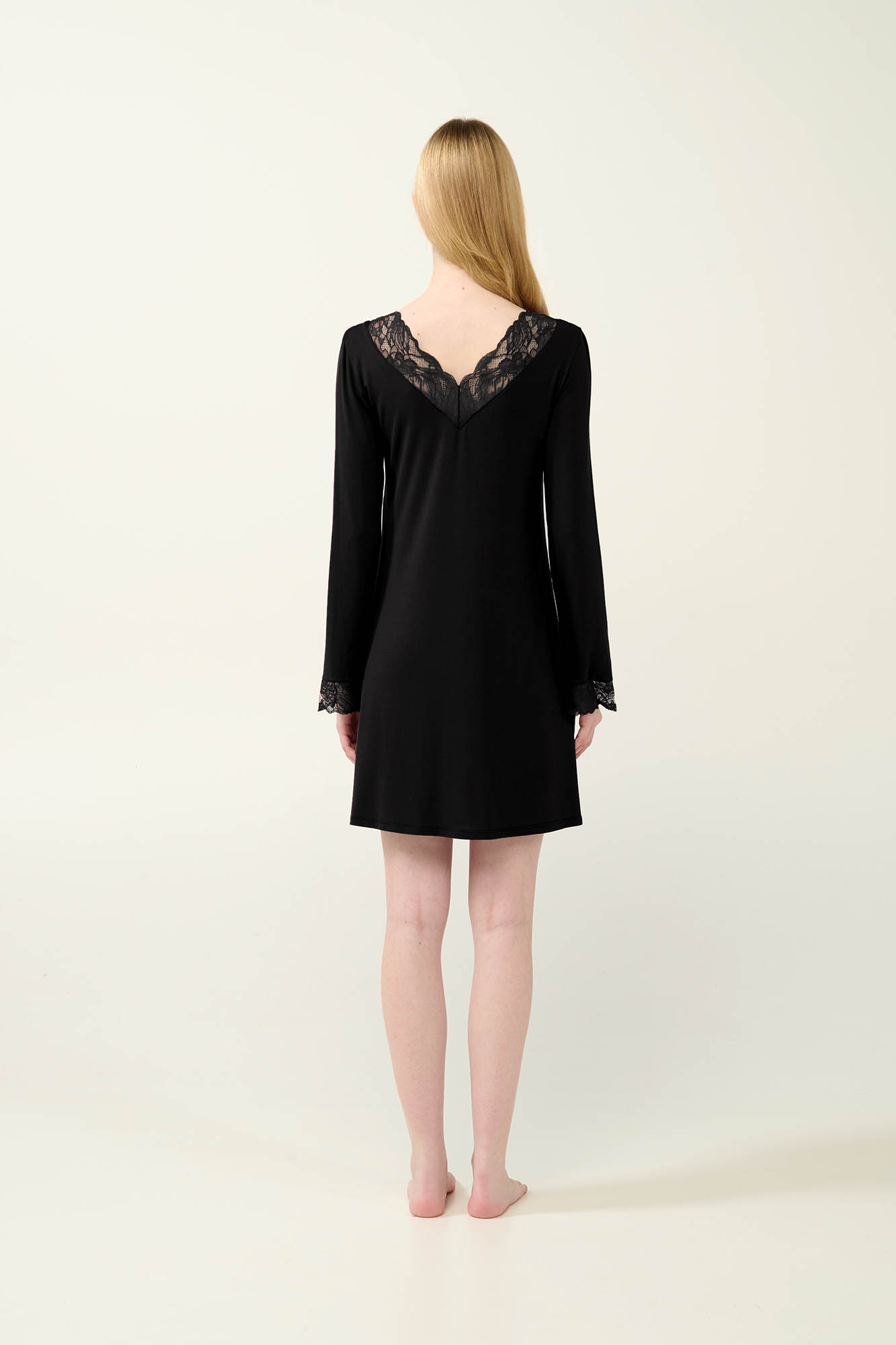 Νυχτικό Micromodal με Δαντέλα