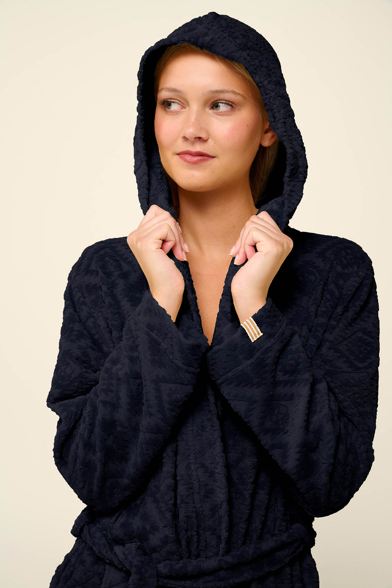 7_0769306575 Μονόχρωμή Frottee Γυναικεία Ρόμπα