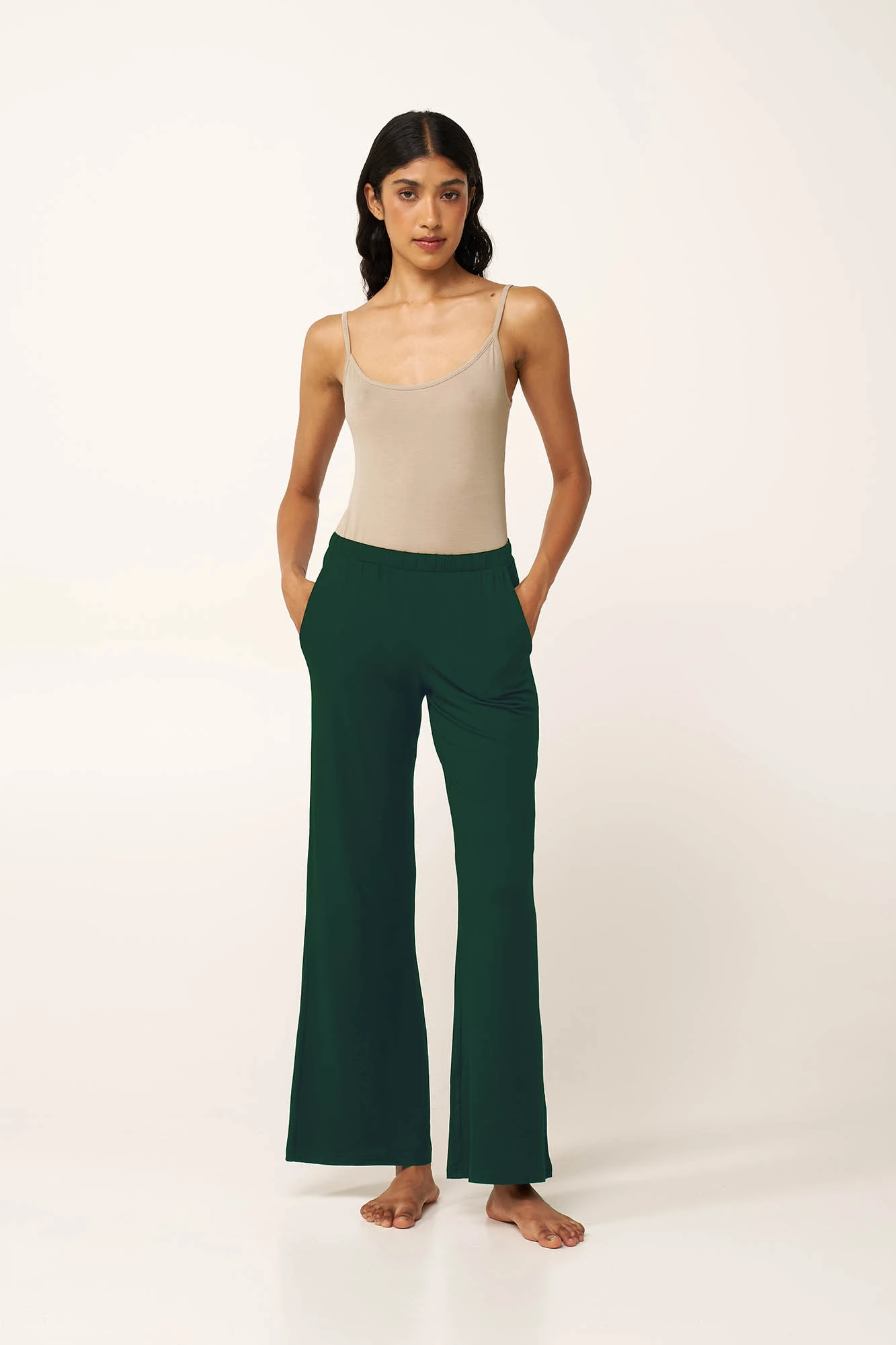 7_0846739613 Γυναικείο παντελόνι με φαρδιά πόδια από βισκόζη