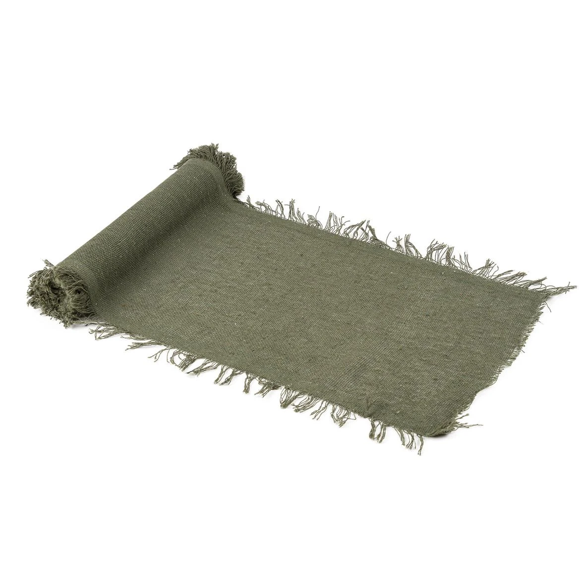 7bc338a0-e01c-4ff2-8ae0-5acef0c27a73 Beauty Home Ράννερ με ξέφτια – Λαδί 30cm x 3m