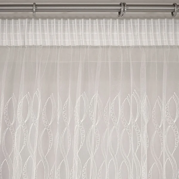 LINO ΚΟΥΡΤΙΝΑ GRUMO WHITE ΜΕ ΤΡΕΣΑ 280X300