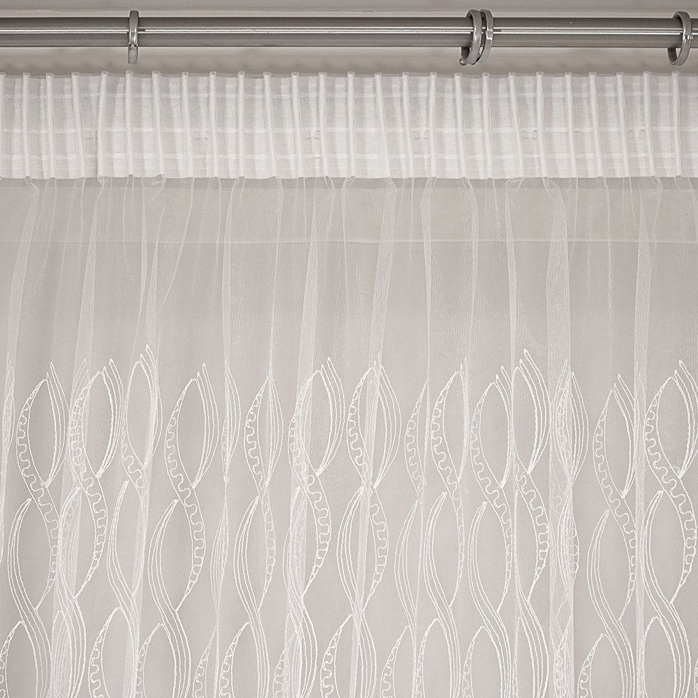 LINO ΚΟΥΡΤΙΝΑ GRUMO WHITE ΜΕ ΤΡΕΣΑ 280X300